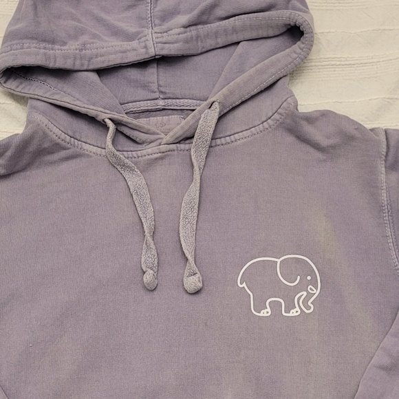 Ivory Ella Stone-Washed Mauve Hoodie - Picture 3 of 4